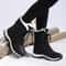 Winter Womens Snow Boots High Top Waterproof Ankle Boots Ladies Thick Plus Warm Snow Hiking Outdoor 3