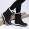 Winter Womens Snow Boots High Top Waterproof Ankle Boots Ladies Thick Plus Warm Snow Hiking Outdoor 3