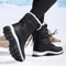 Winter Womens Snow Boots High Top Waterproof Ankle Boots Ladies Thick Plus Warm Snow Hiking Outdoor 0