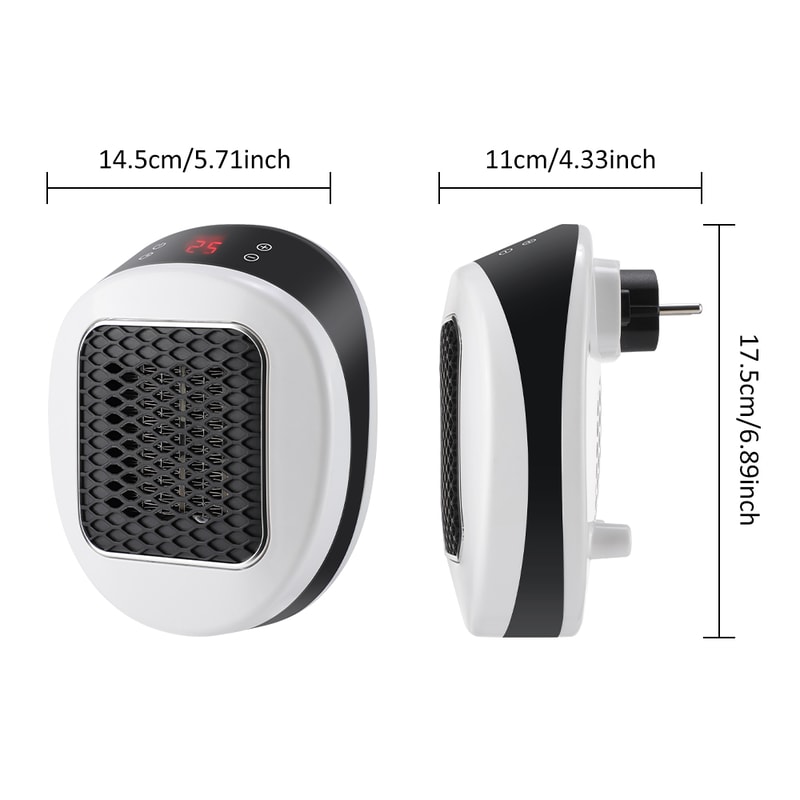 Portable Heater Electric Heater Plug In Wall Quiet Room Heater For Winter Heating Home Appliance 5