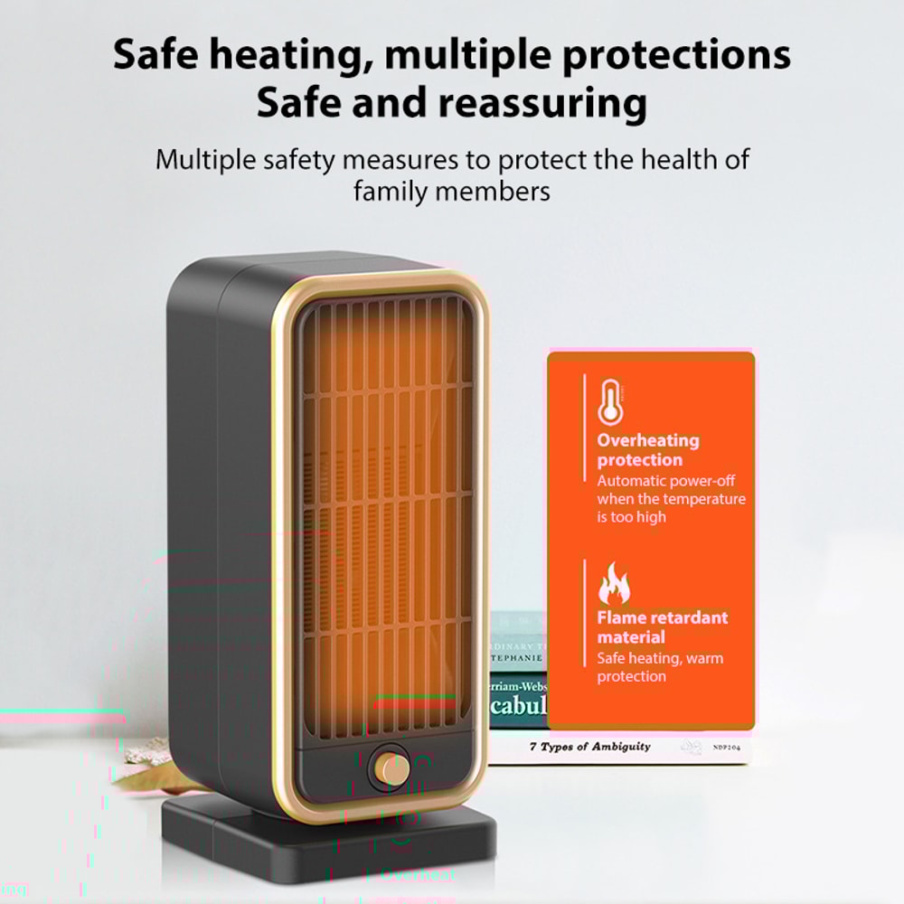 Portable Electric Heater PTC Hot Warm Air Blower Quick Heating For Home Room Constant Temperature F 3