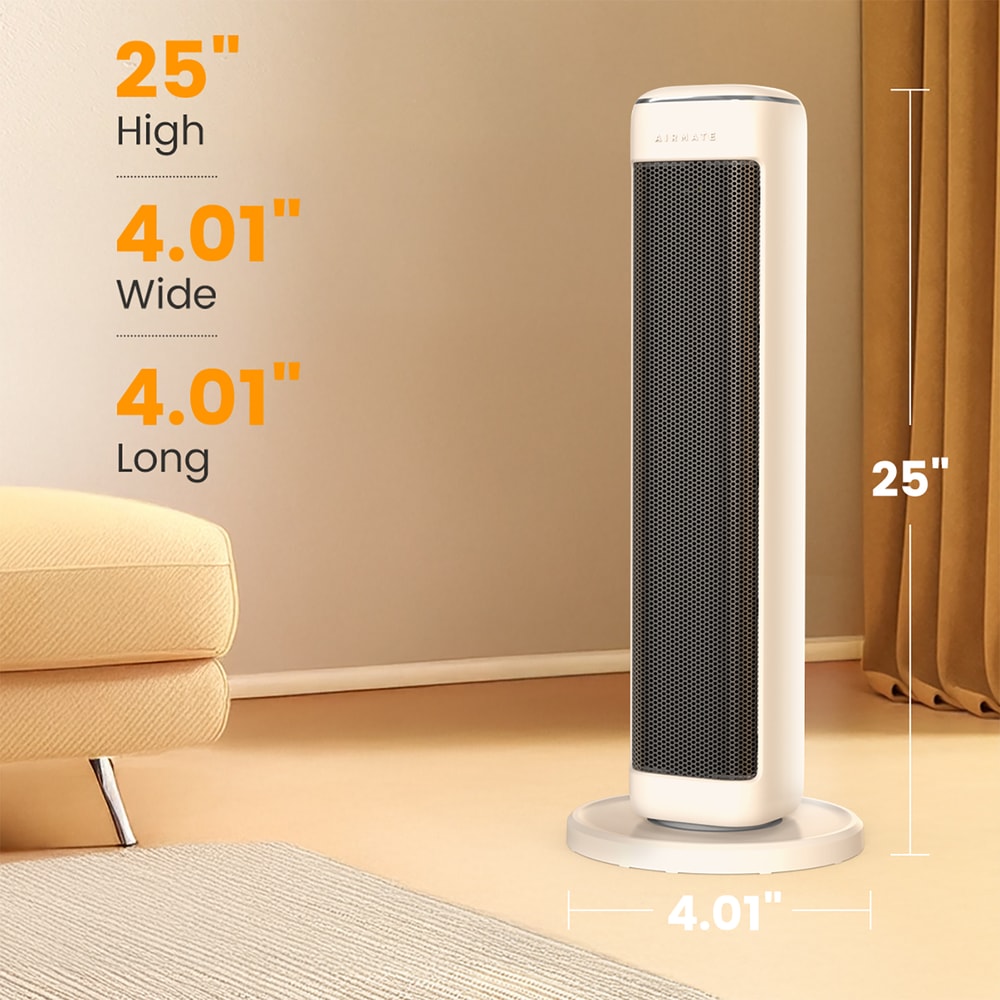 Space Heater For Indoor Use Large Room Ceramic Tower Electric Heater With Thermostat 1