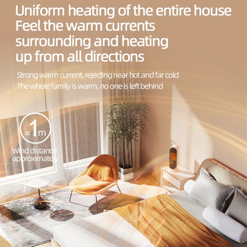 Electric Heater Portable Fan Heaters For Room Home Office Desktop Heaters Warmer Machine For Winter 3