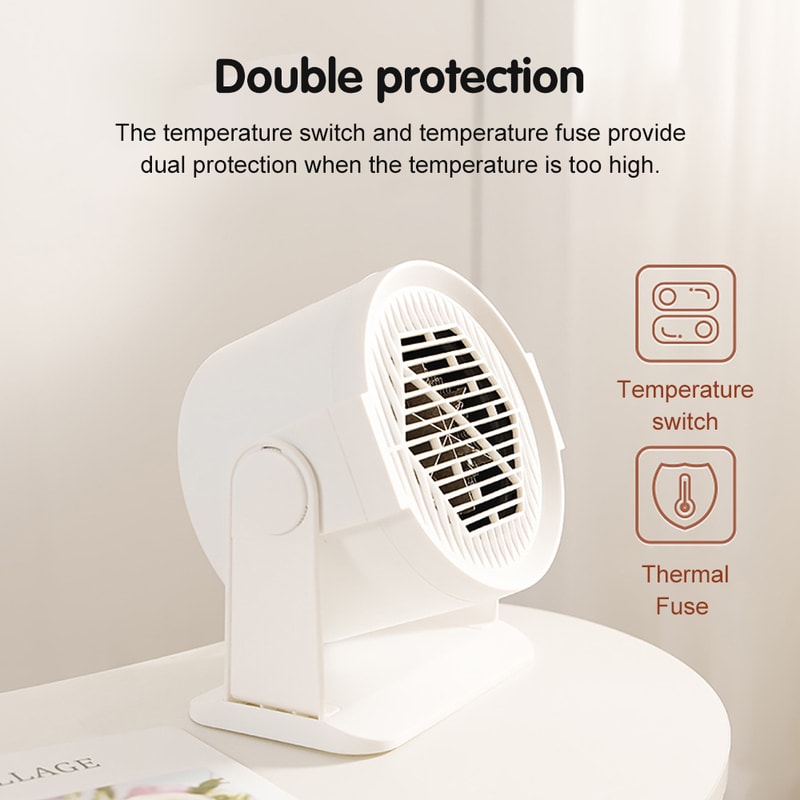 Portable Desktop Electric Heater For Home And Office Mini Warm Air Fan For Desk Use And Foot Warmer 2
