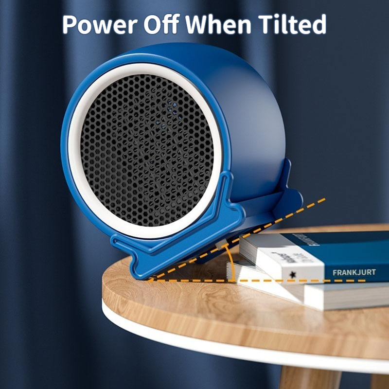 Portable Desktop Space Heater With PTC Fast Heating Dual Speed Settings Electric Warm Air Blower Fo 5