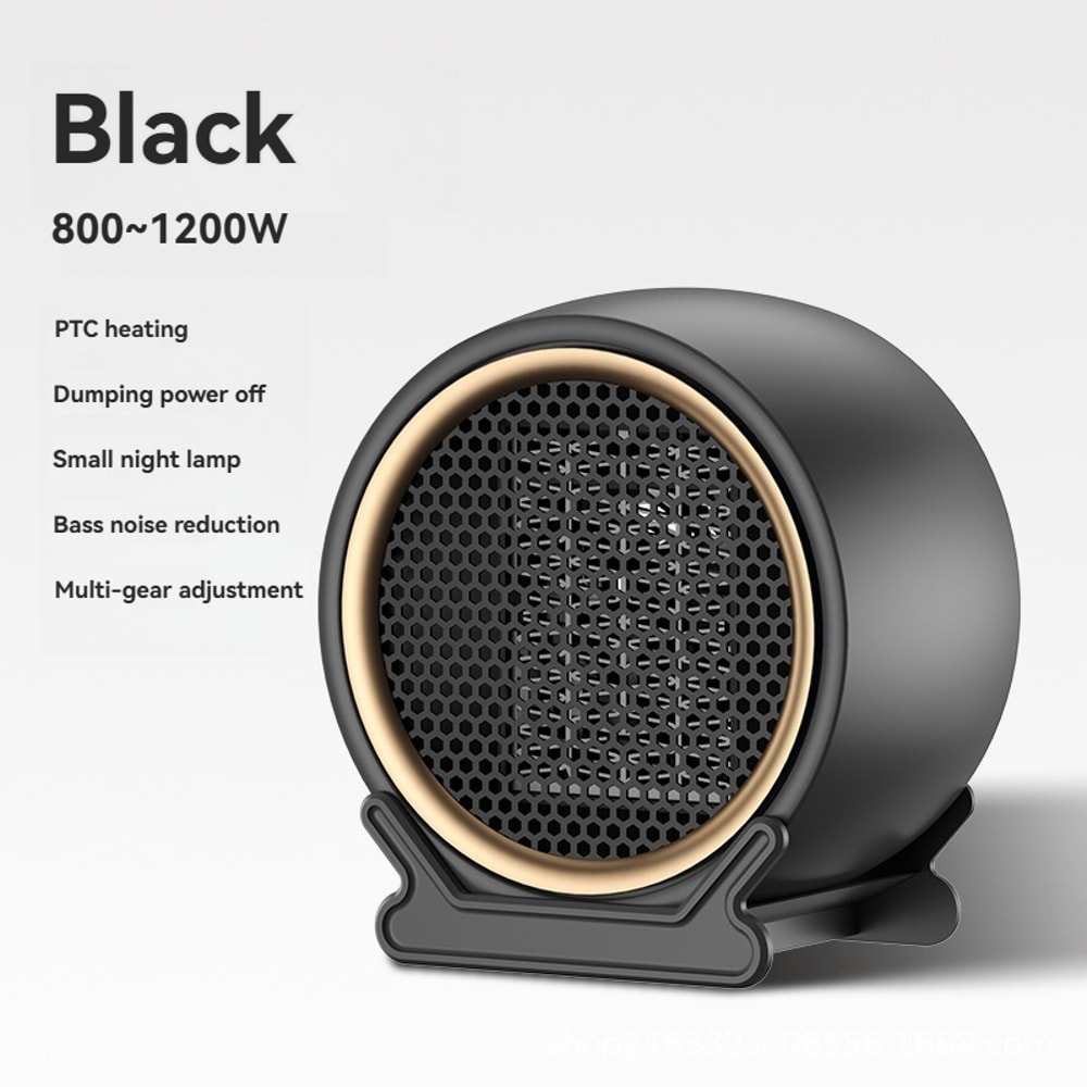Portable Desktop Space Heater With PTC Fast Heating Dual Speed Settings Electric Warm Air Blower Fo 8