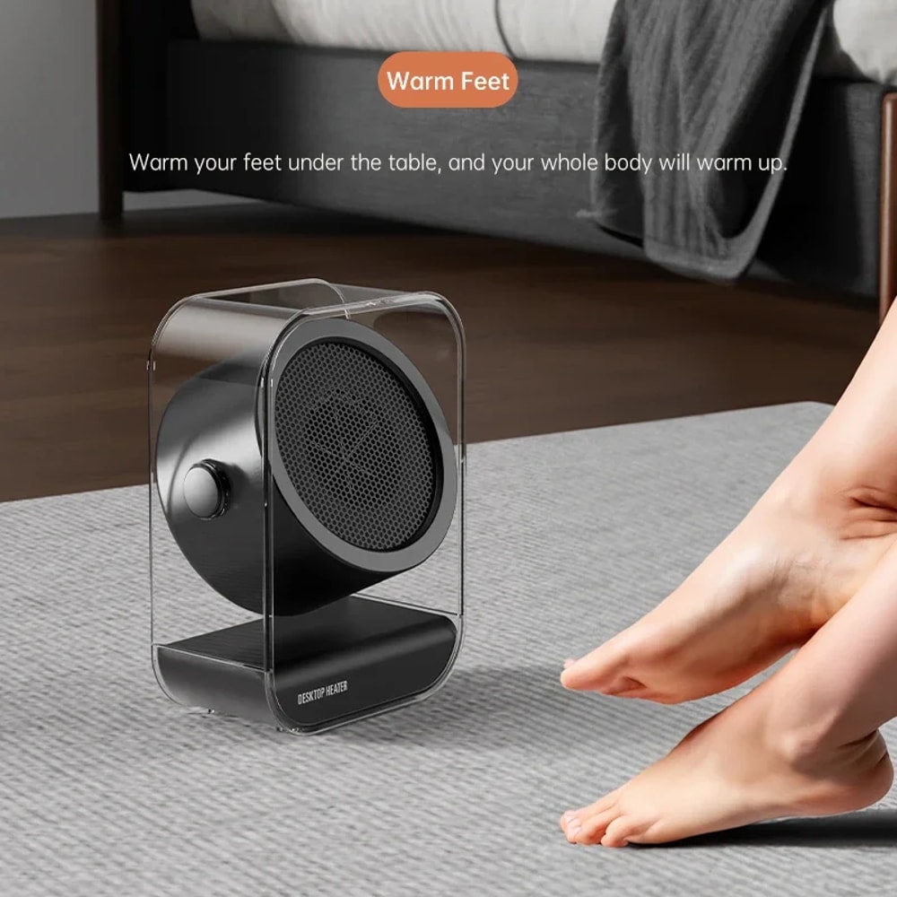 Portable Heater Desktop, PTC Ceramic Winter Quick Heating Warmer Air Heater with Overheat Protection for Home Office Use