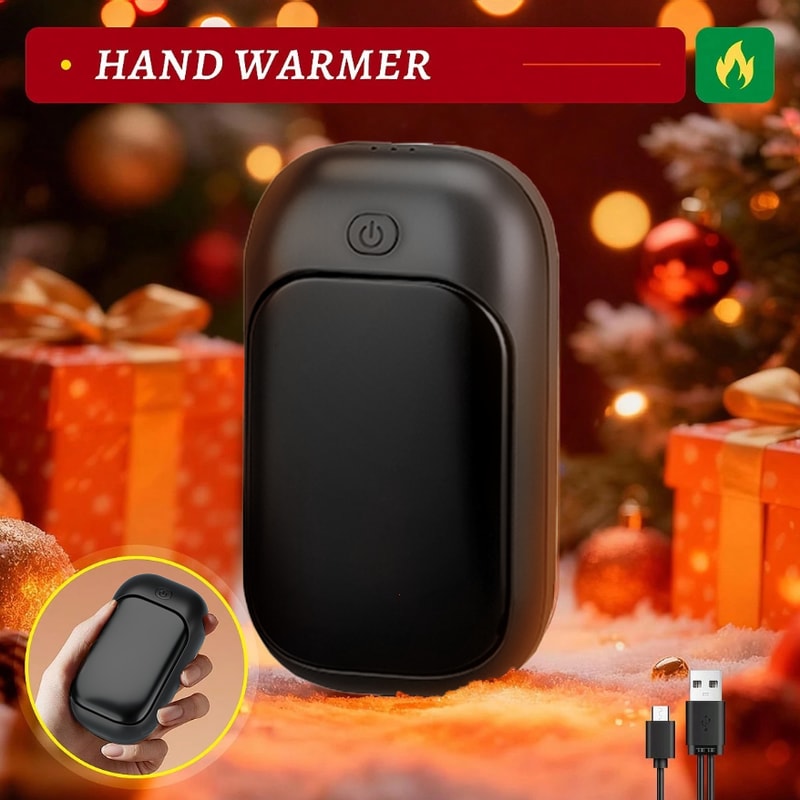 Magnetic Rechargeable Hand Warmer Set Portable Handheld Heater Winter Essential Mens Technology Gif 2