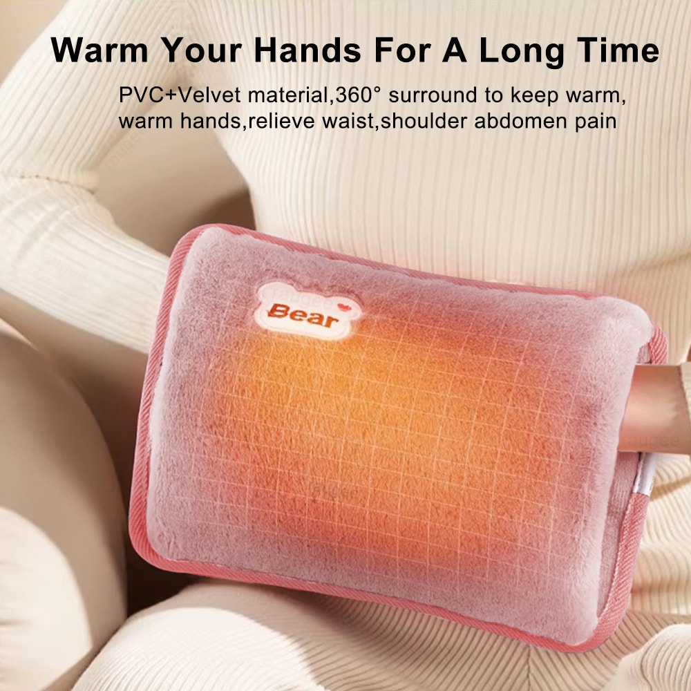 Hand Warmer Electric Hot Water Bag Soft Hand Heater Fast Heating Warm Winter Rechargeable Bag Hands 2