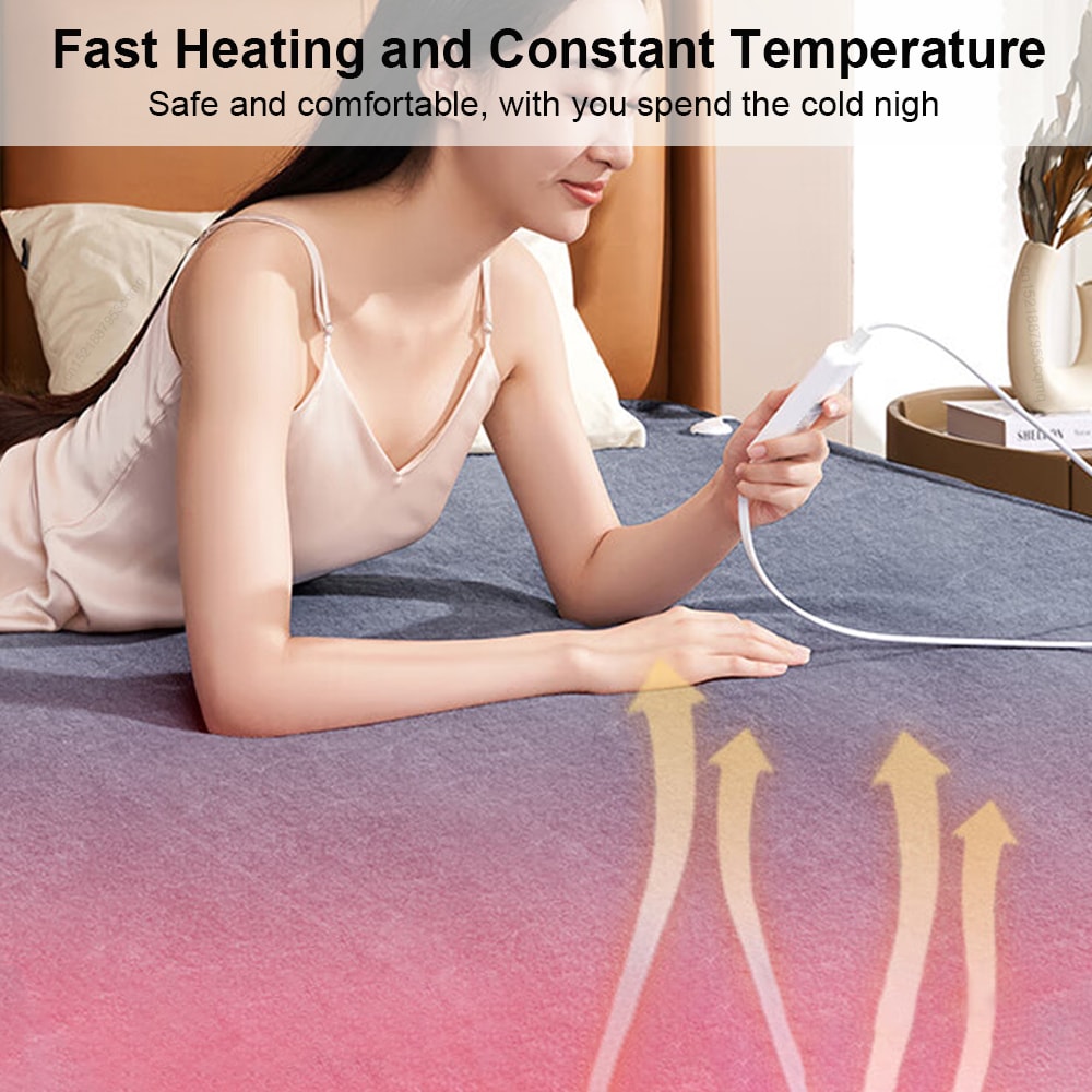 Electric Blanket Thicker Automatic Thermostat Electric Heating Blanket Body Warmer Thermal Mattress 1