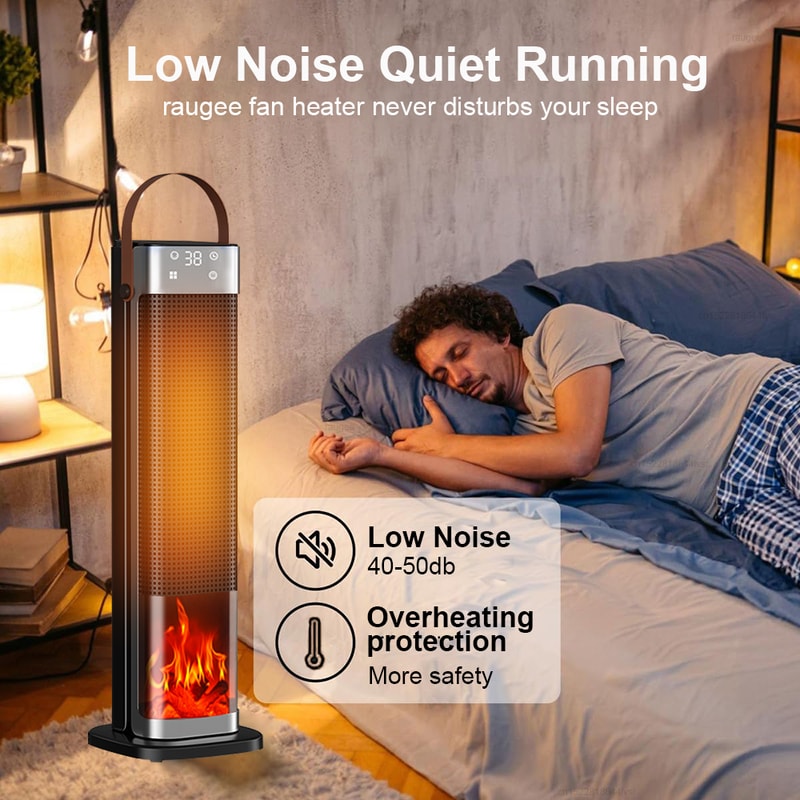 Electric Heater With Portable Fast Heating Fan Intelligent Digital Display Hot Air Blower Remote Co 5