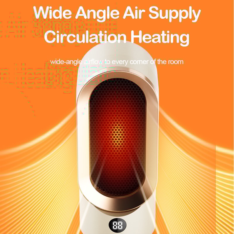 Portable Electric Fan Heater Mini Radiator Desktop Warmer Machine PTC Ceramic Heating For Home Bedr 1