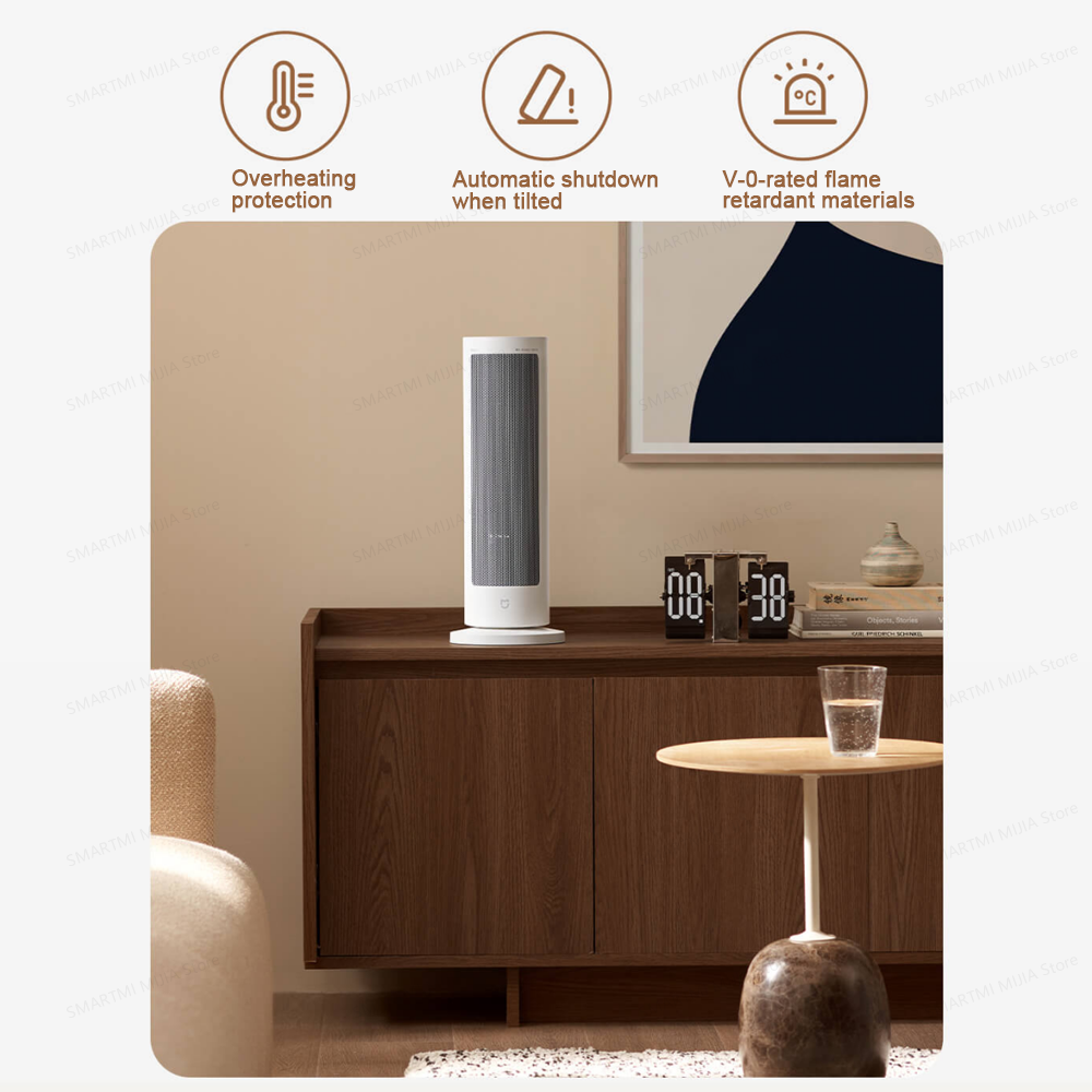 Heater Fan PTC Ceramic Heaters With Smart Control Timer 70 WideAngle Oscillation For Fast Indoor He 1