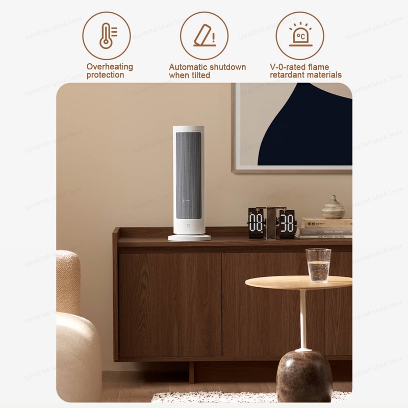 Heater Fan PTC Ceramic Heaters With Smart Control Timer 70 WideAngle Oscillation For Fast Indoor He 1