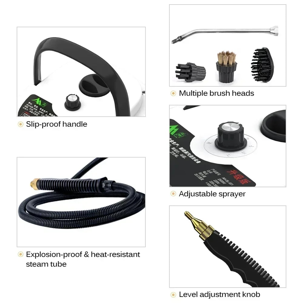 Portable Steam Cleaner For Home And Car High Temperature Sterilization Pressure Jet Washer For Kitc 2