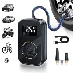 portable tire inflator car, electric inflator pump with digital display, mini bicycle air pump for cars bikes
