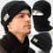 Knitted Thicken Winter 2-in-1 Mask Beanies Hat, Ski Balaclava Full Face Mask, Thermal Windproof Coldproof Running Hat