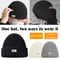 Knitted Thicken Winter 2-in-1 Mask Beanies Hat, Ski Balaclava Full Face Mask, Thermal Windproof Coldproof Running Hat