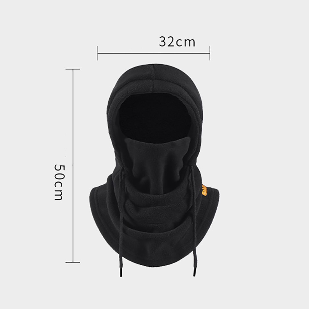 Winter Warm Hooded Hat Windproof Thickened Polar Fleece Ski Cycling Neck Cover Mask For Men Women 5