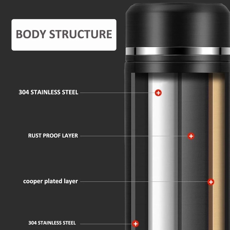 Thermos Bottle Smart Cup Digital With Temperature Display Stainless Steel Thermos Bottle Longlastin 2
