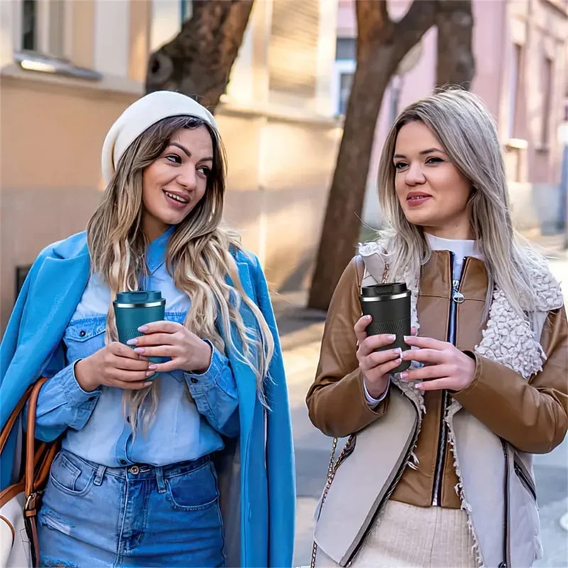 Thermo Cafe Thermo Cup For Tea Water Coffee Double Stainless Steel Coffee Mug Car Thermos Mug 2