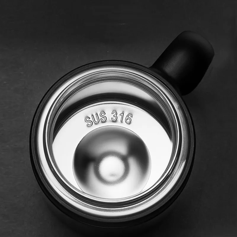 Premium Stainless Steel Digital Display Thermos Cup With Tea Infuser Portable Vacuum Flask Handgrip 3