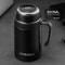 Premium Stainless Steel Digital Display Thermos Cup With Tea Infuser Portable Vacuum Flask Handgrip 9