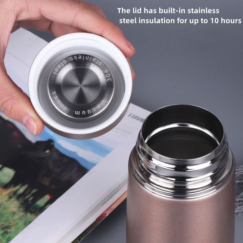 Stainless Steel Mini Cute Coffee Vacuum Thermos Travel Drink Water Bottle Portable Thermoses Cup 1