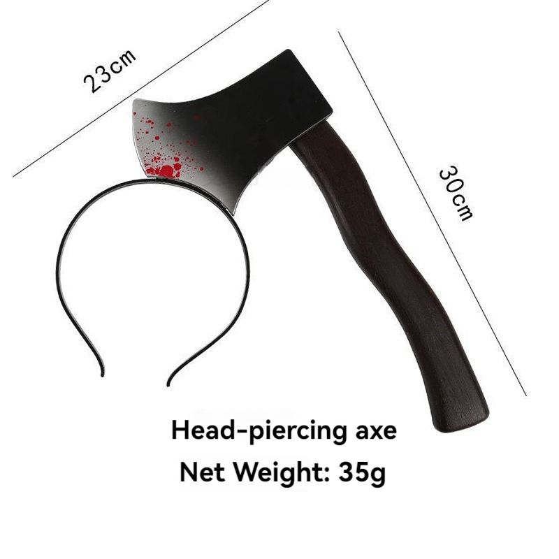 Sharp Knives And Axes Halloween Headbands Plastic Headwear Props Fun Headwear Accessories For Spook 7