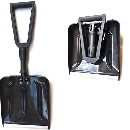 Portable Thickened Plastic Folding Snow Shovel, New Pattern Fashion Shovel for Shoveling Garbage, Food, and Snow