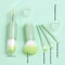 4 in 1 Travel Small Makeup Set, Portable Powder Blusher Brush, Telescopic Mini Makeup Tool with Cover