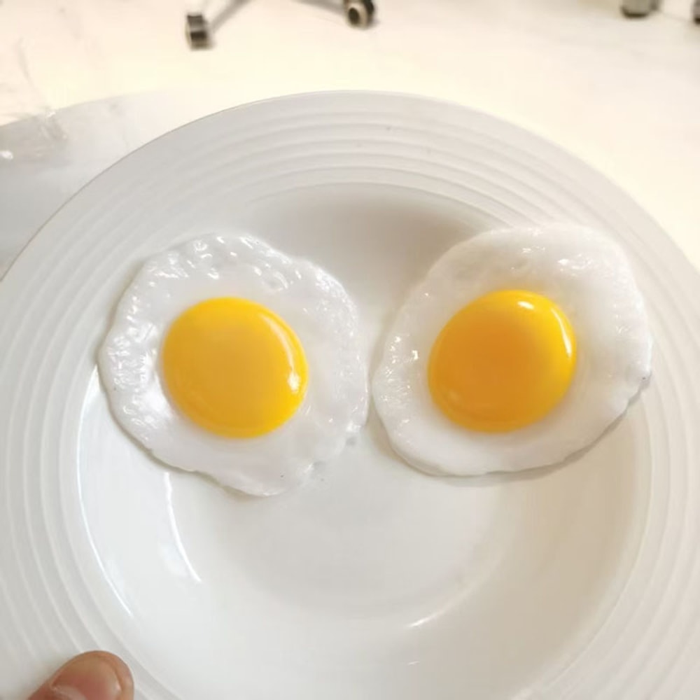 Simulated Food Fried Egg Decompression Simulation Fried Egg Decoration 6