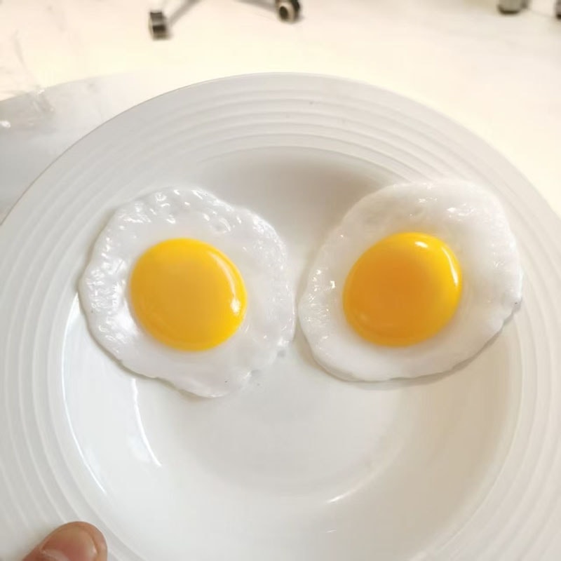 Simulated Food Fried Egg Decompression Simulation Fried Egg Decoration 6