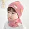 Plush Warm Baby Hat Scarf Set Winter Spring Cotton Infant Hat Duvet Fabric Beanie Hat For Kids 7