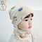Plush Warm Baby Hat Scarf Set Winter Spring Cotton Infant Hat Duvet Fabric Beanie Hat For Kids 8