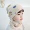 Plush Warm Baby Hat Scarf Set Winter Spring Cotton Infant Hat Duvet Fabric Beanie Hat For Kids 8