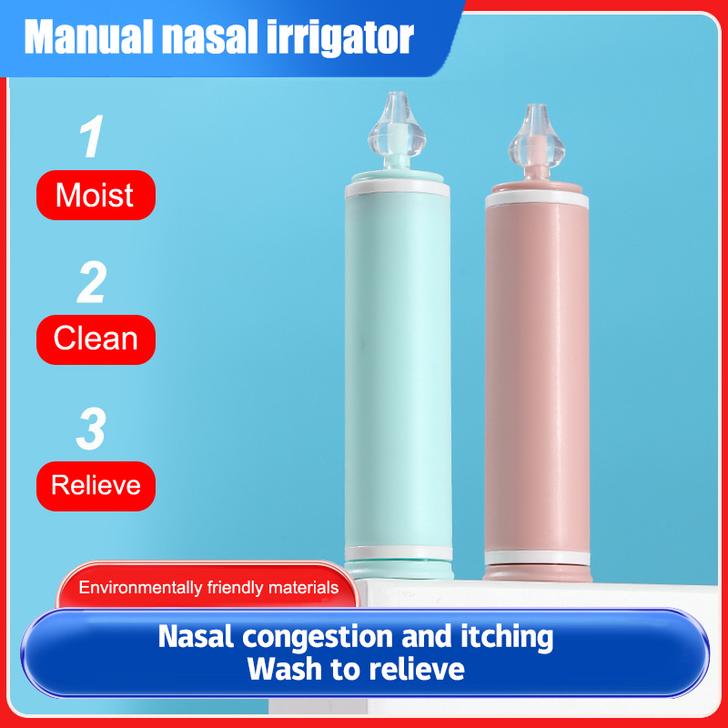 Nasal Irrigation Device, Portable Nasal Wash Bottle for Adults and Kids, Needle Tube Type