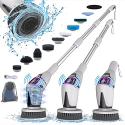 wireless electric bathroom cleaning brush, multifunctional spin scrubber for kitchen and toilet