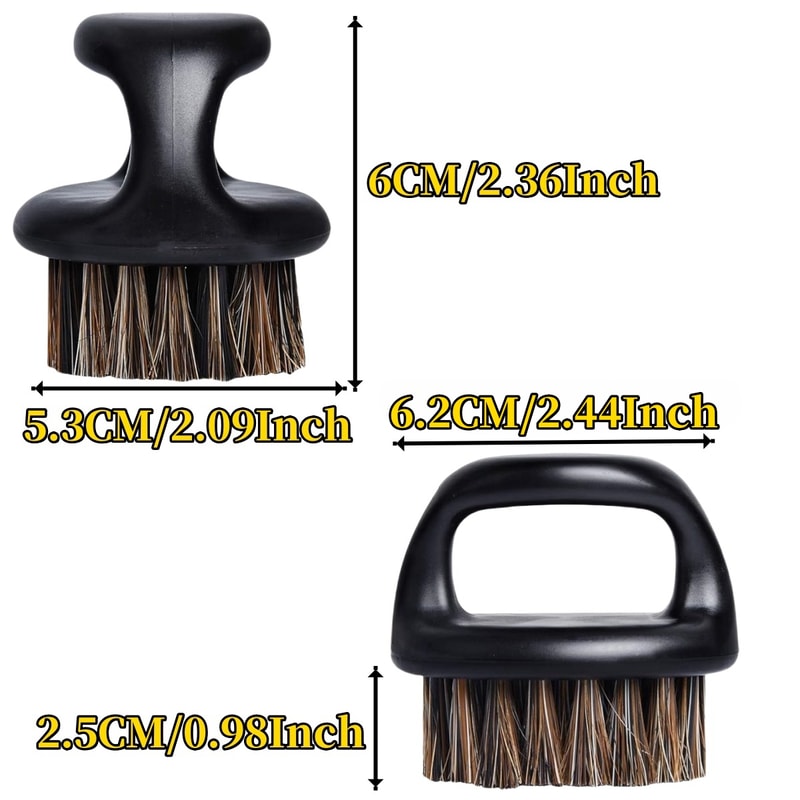 Genuine Horsehair Detailing Brush Set For Auto Leather Cleaning And Car Fabrics Care 2