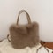 Winter Crossbody Shoulder Bags Luxury Plush Fashion Faux Fur Tote