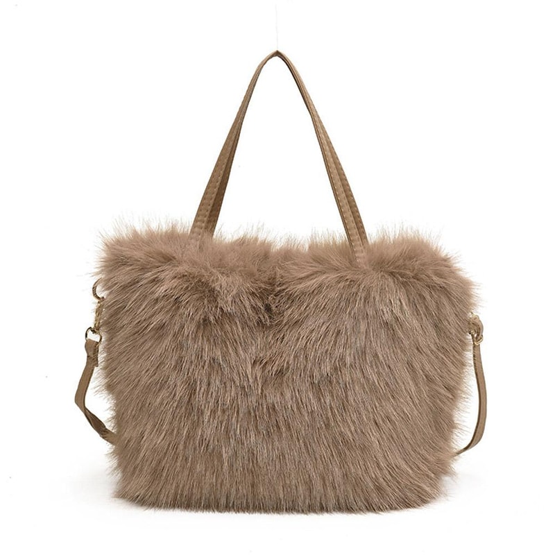 Winter Crossbody Shoulder Bags Luxury Plush Fashion Faux Fur Tote