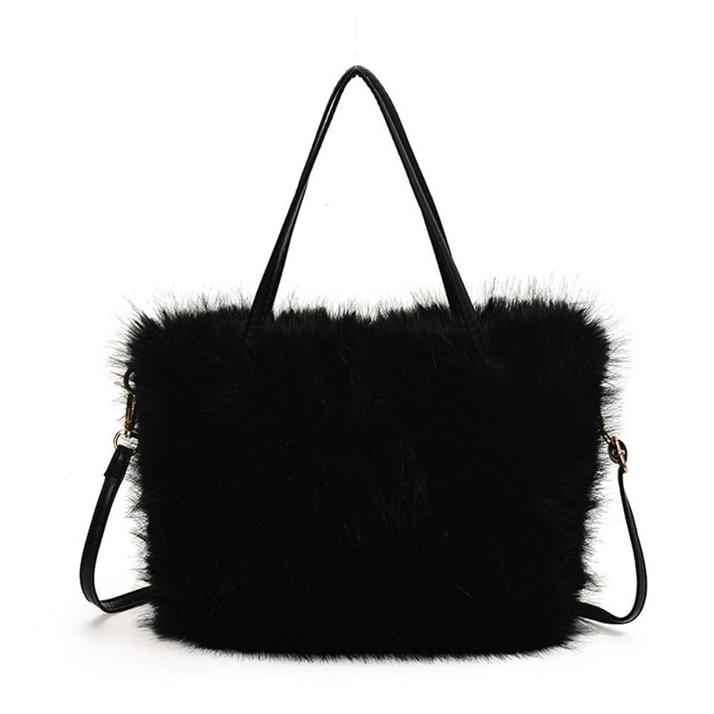 Winter Crossbody Shoulder Bags Luxury Plush Fashion Faux Fur Tote