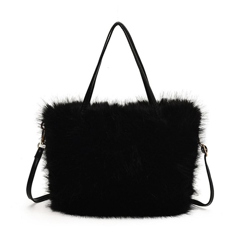 Winter Crossbody Shoulder Bags Luxury Plush Fashion Faux Fur Tote