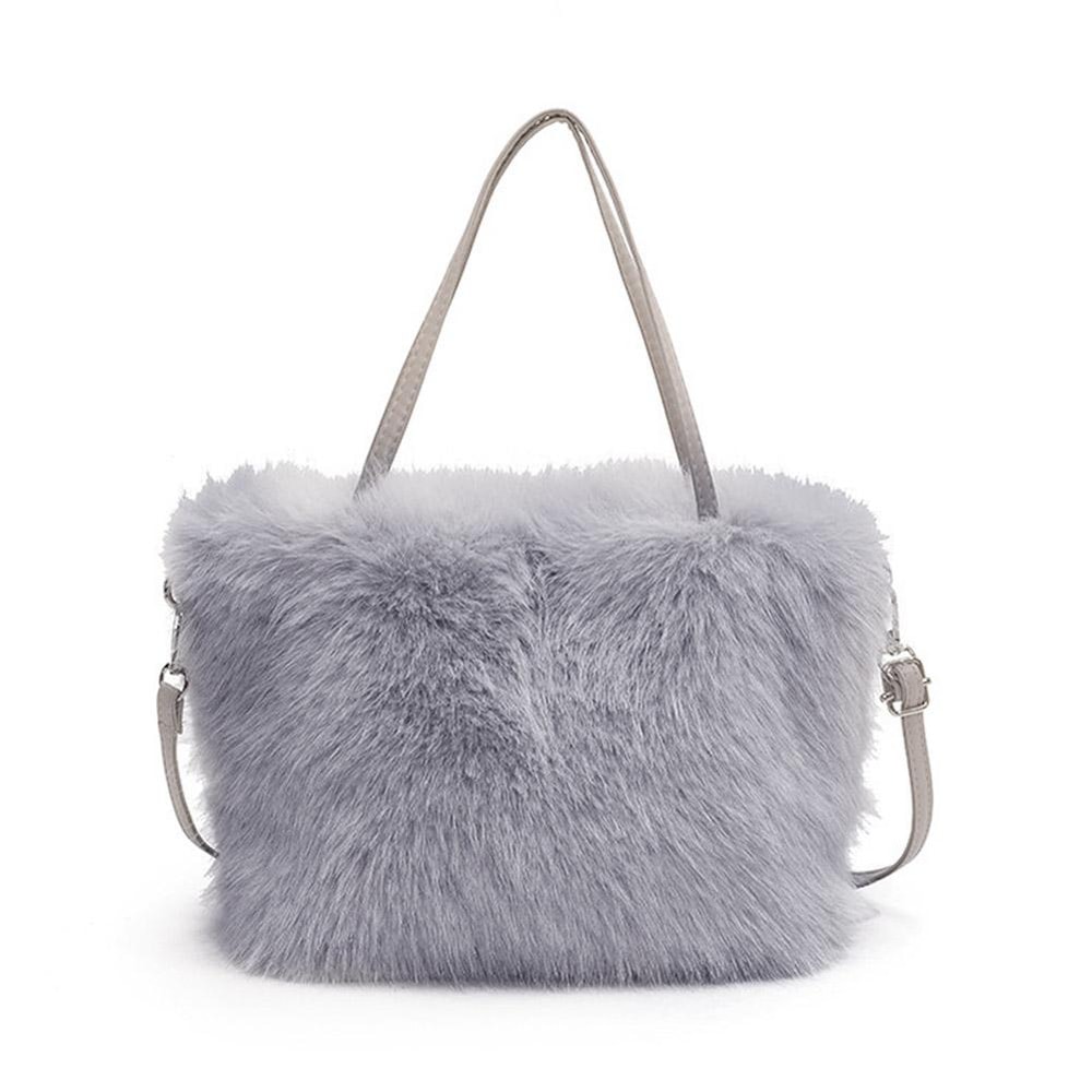 Winter Crossbody Shoulder Bags Luxury Plush Fashion Faux Fur Tote