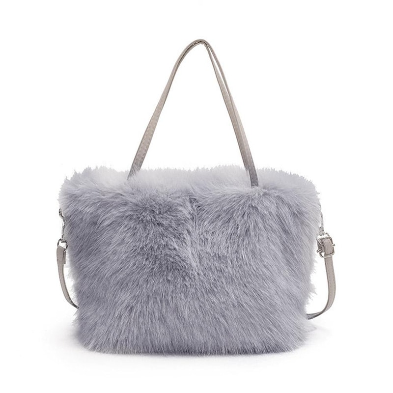 Winter Crossbody Shoulder Bags Luxury Plush Fashion Faux Fur Tote