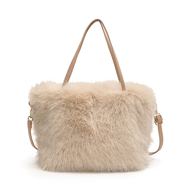 Winter Crossbody Shoulder Bags Luxury Plush Fashion Faux Fur Tote