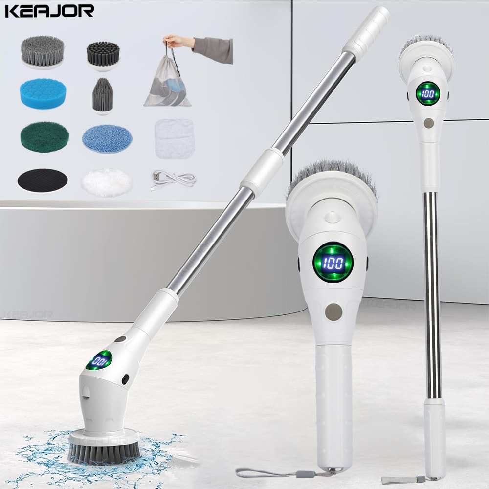 Wireless Cleaning Brush Multifunctional Electric Bathroom Brush For Automatic Household Cleaning 0