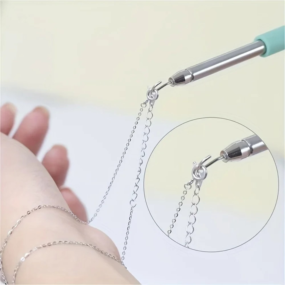 Jewelry Helper Bracelet Tool Fastening Aid Pliers Unfasten Hooking Equipment For Crafting 1