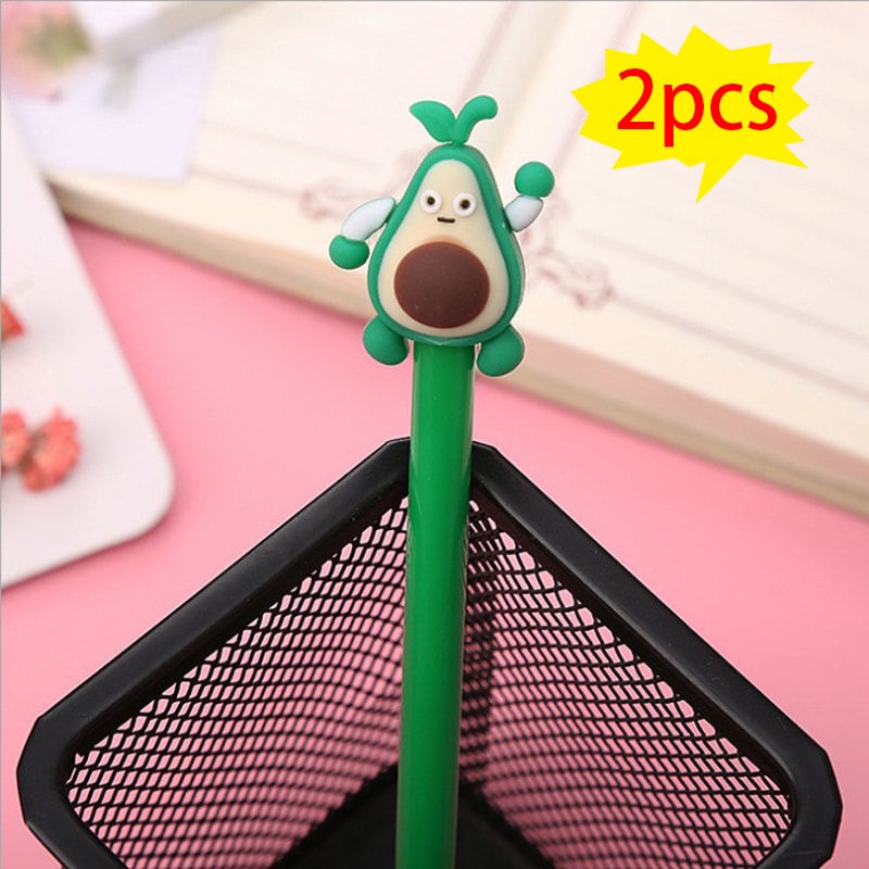 Cartoon Shape Gel Pens For Kids Fruit Face Writing Tools With Comfortable Grip School Office Suppli 6
