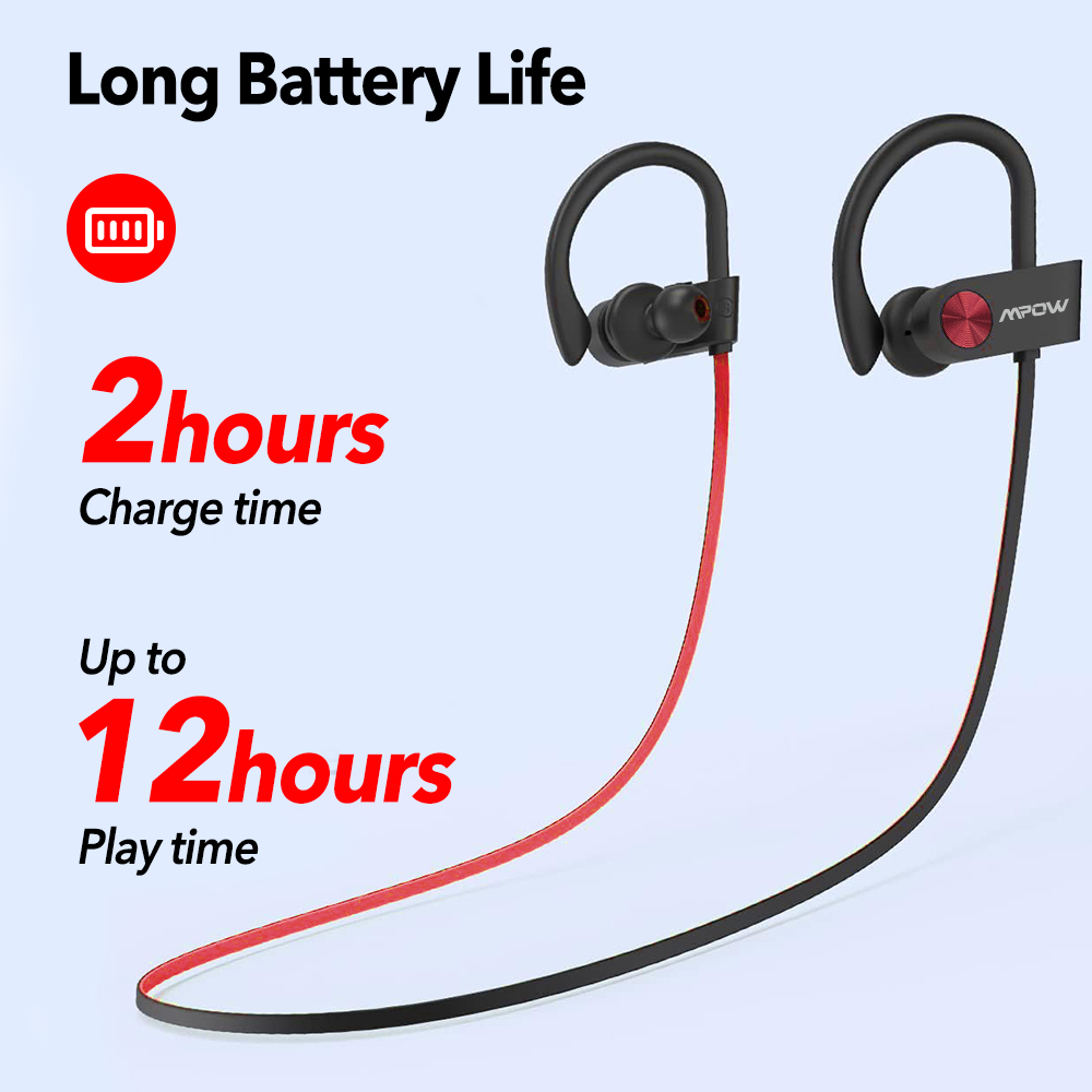 HiFi Stereo Wireless Sport Earbuds, Bluetooth Headphones V5.3 Earphone, CVC6.0 Noise Canceling Mic